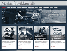 Tablet Screenshot of maskin-fabrikken.dk